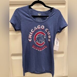 47 Brand Chicago Cubs Baseball Women’s Graphic Tee Medium NWT